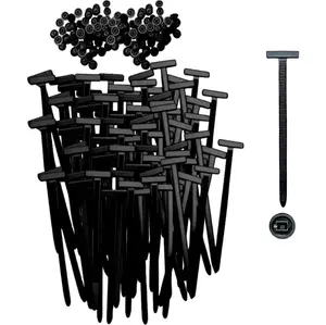 50Pcs Nylon Universal Cable Tie Buckle, Heavy Duty Self-Locking Nylon Zip Ties Holder, Multipurpose Plastic Cable Ties Tool for Car Daily Repair