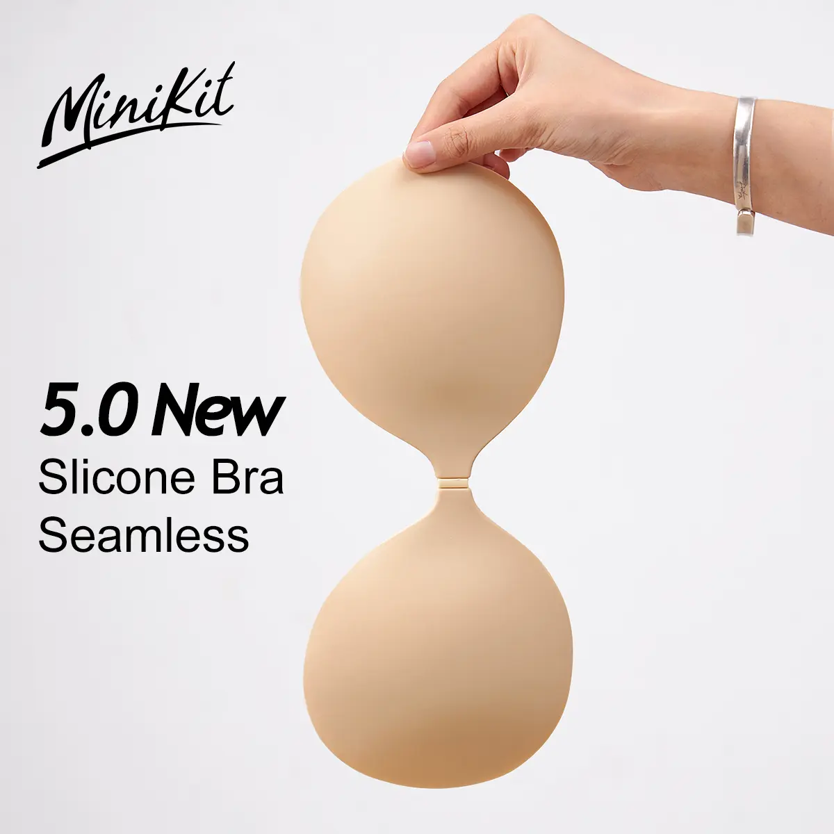 Minikit Silicone adhesive bra seamless sticky invisible push up bra for tank top.Dress for womenswear Comfort bras straplessbra push bra wireless bras for women minimizer bra Push Up Lace Minimalist