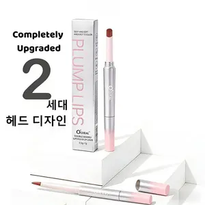 【Dual-Ended Lip Liner & 2-in-1】 6 Bold Shades for Long-Lasting 3D Plump & Sharp Contouring Pro Makeup Tool for Effortless Bold Glam Looks and Gloss Set Finish lip clear Matte Lipstick mauve Tattoo Christmas & New Year gifts Cosmetic Balanced red Pouch