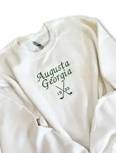 Embroidered Augusta Georgia Crewneck Sweatshirt The Masters Golf Outfit