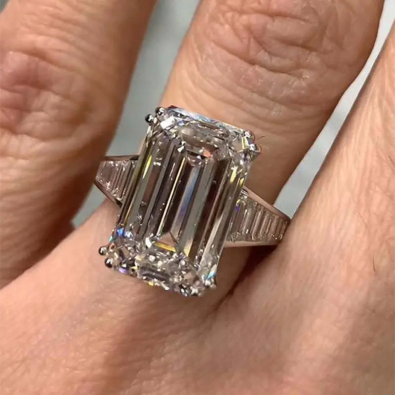 Maxine Luxury 7.0ct 5A Cubic Zirconia Engagement Ring - Women's Artificial Gemstone Jewelry, Promise Ring for Gf for Proposal, Daily Wear, Engagement Rings, Promise Rings For Gf