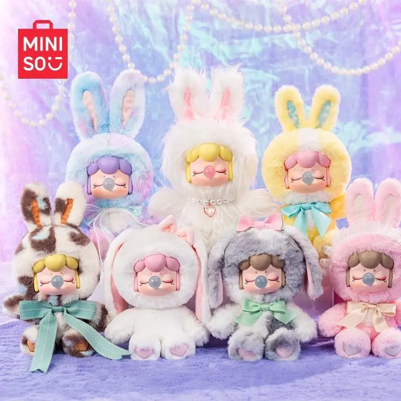 [Holiday Gift] A Little Holiday Magic! Sparkly MINISO Nanci Fluffy Bunny Plush - The Perfect      Kawaii Gift for Girls & Anime Fans This Holiday, Back To School