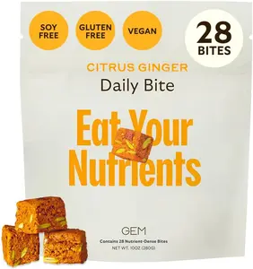 Daily Bite: Real-Food Vitamins - Supports Gut, Energy, Skin, Brain, Bone, & Immunity - 20+ Vitamins & Minerals, Probiotics, & Prebiotics - 28-Day Supply Nutrition Healthcare