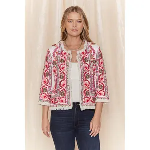 Ina White Denim Jacket