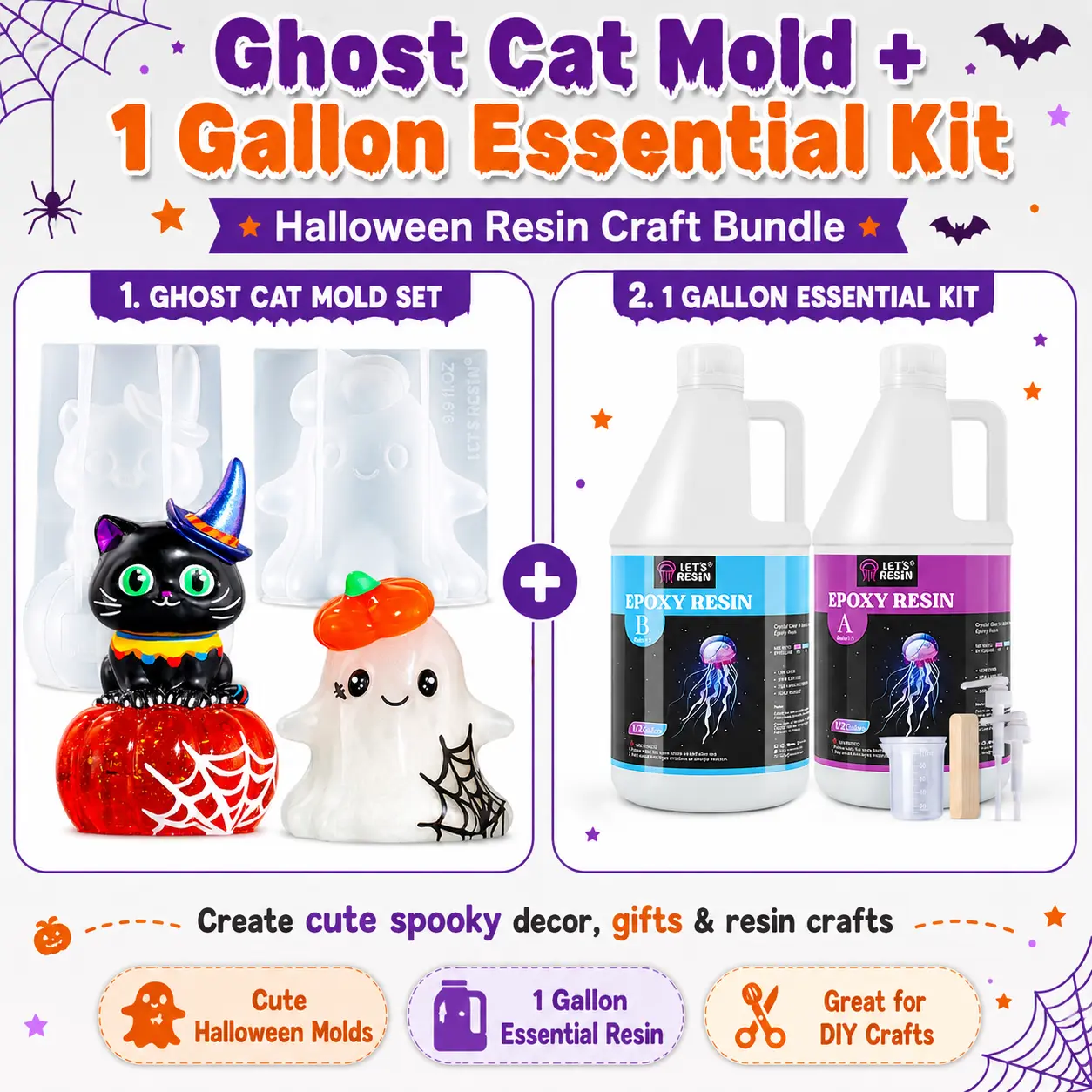 Molds + 1 Gallon Resin