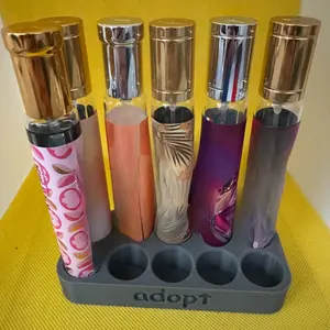 Countertop Perfume Storage Stand Vanity Dresser Perfume Display Rack for Bathroom Bedroom Cosmetic Skincare Essential Oil Small Bottle Holder Space Saving Stable Decorative Fragrance Organizer Compact Perfume