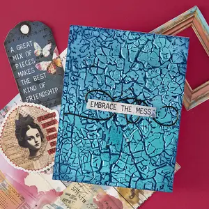 Crackle Paint 3D Embossing Folder
