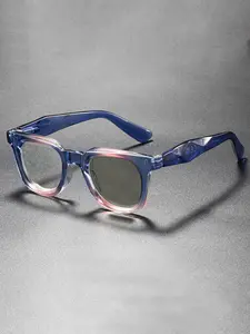 Square Frame Glasses Niche Designer Style Glasses with Gradient Frame Colors High End Styling Glasses Suitable for Both Men and Women