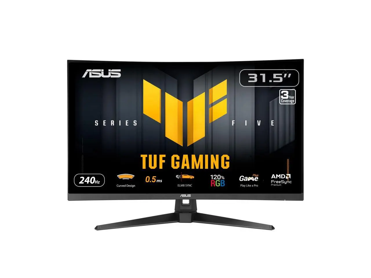 ASUS TUF Gaming 32 inch Full HD 240Hz AMD FreeSync Premium (Adaptive Sync)  0.5ms 120% sRGB ELMB Sync Curved Gaming Computer Monitor with Swivel & Tilt Stand VG32VQM5AZ