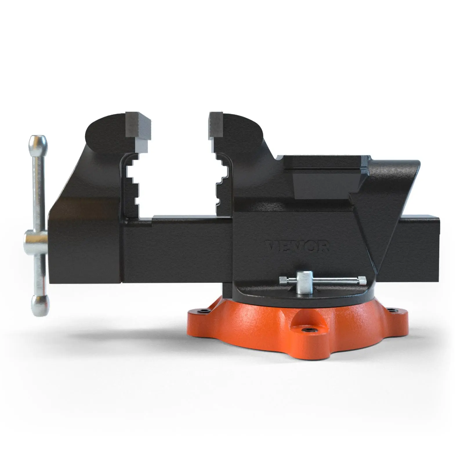 【summerfinds】VEVOR Bench Vise, 4.5-inch Jaw Width 5.9-inch Jaw Opening, 360-Degree Swivel Locking Base Multipurpose Vise with Anvil, Heavy Duty Ductile Iron Workbench Vise with Bolts & Nuts, for Drilling