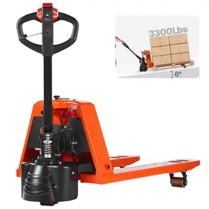 fathersdaygift VEVOR Electric Pallet Jack, 3300 lbs Load Capacity, Lithium Battery Powered Pallet Jack Truck with 48Lx 27W Inch Forks for Material Handling, Suitable for Warehouse, Supermarket, Manufacturing