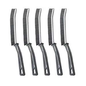 5 PCs Hard Bristie Crevice Cleaning BrushSmall Cleaning Brshes, Grout Cleaner Brush,Toilet Brush, Scrub Brush for Shower Tile, Skinny Gap Cleaning Tools for Household Use. Bathroom, Kitchen bristle crevice cleaning brush