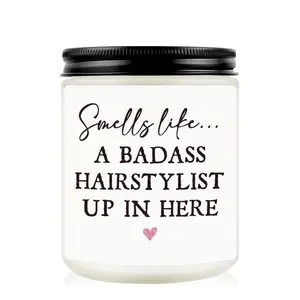 Hair Stylist Gifts, Hairdresser Gifts for Women Men, Cosmetology Graduation Present - Hair Salon Decor, Thank You Present for Hairstylist, Birthday Christmas Gift for HairDresser, Funny Scented Candle, Home Fragrance Decor