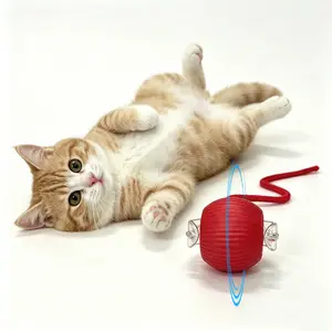 Interactive Cat Toys for Indoor Cats, Automatic Cat Rolling Ball Toy, Smart Motion Activated Moving Ball, Rechargeable Self-Rolling Toy for Bored Adult Cats & Kittens