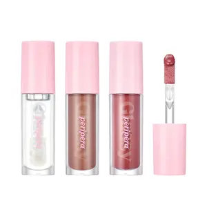 [Peripera] Ink Glasting Lip Gloss Non-Sticky High-Shine 4XL Wand For Easy Application Comfortable Plumping Fuller-Looking Lips Moisturizing Long-Lasting Vegan K-Beauty Lip Makeup #01 Clear