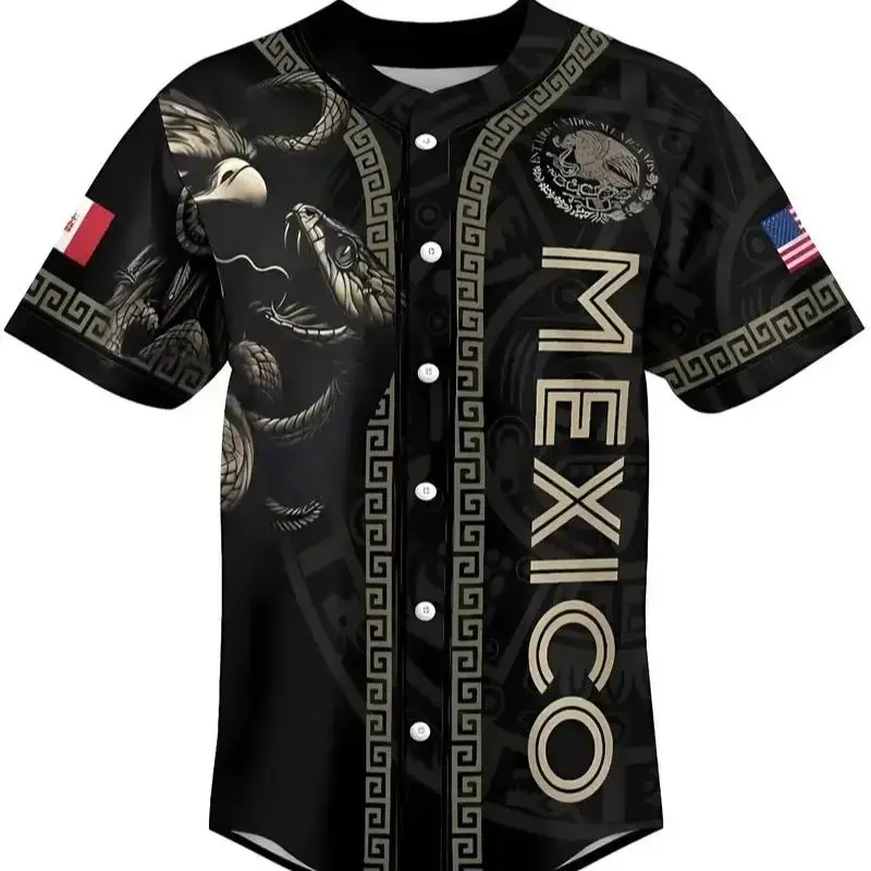 Hot Weather Baseball Shirt – Mexico Inspired Casual Jersey Outfit
