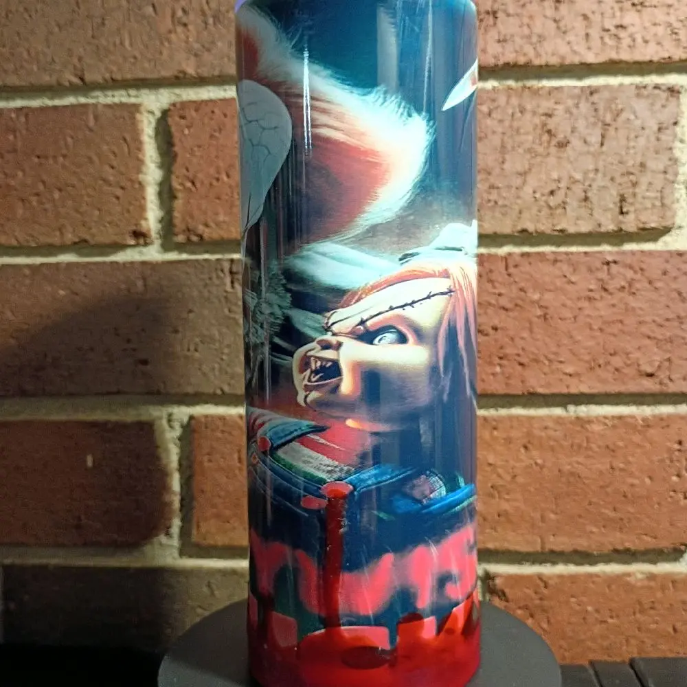 20oz Pennywise and Chucky Tumbler