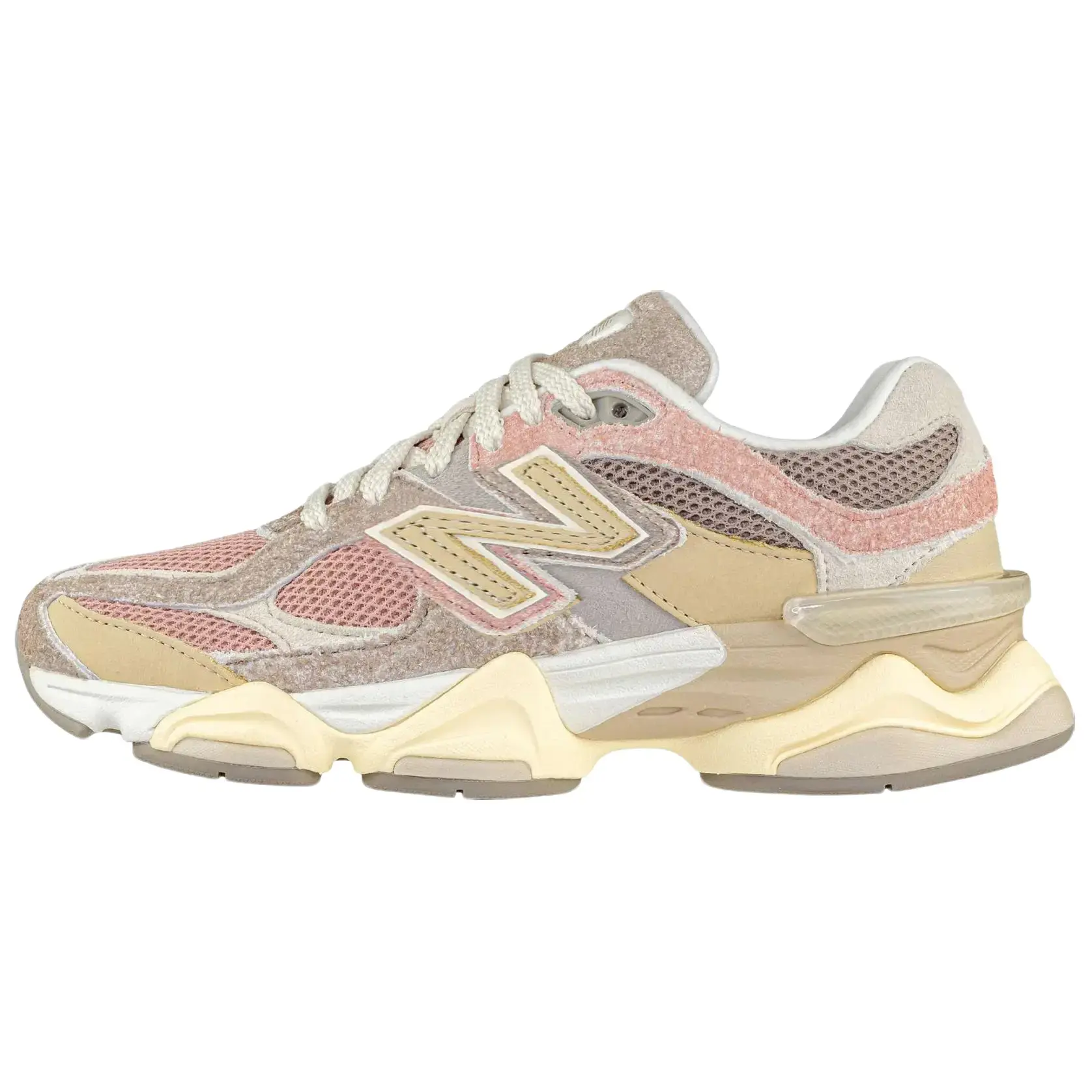 Men's New Balance 9060 'Landslide Mushroom' Running Shoes, Modern Design, Abzorb Foam Cushioning, Chunky Sole, Layered Texture