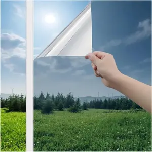 Window Privacy Film, 1 Count Anti-UV Heat Insulation Window Film, One-way Vision Window Sticker for Home Office Balcony, Decor, Sun Shade Film