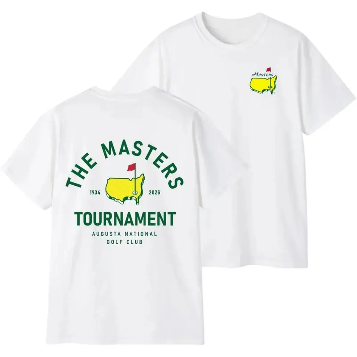 Unisex Boxy Fit Heavyweight Tee 2026 Masters Tournament Shirt, Augusta 92 Years National Golf Tournament Tee with Champions List 1934–2026, Classic Golf Fan Shirt, Gifts For Men, Gifts For Boyfriend Streetwear Aesthetic Unisex T-shirts S-5XL