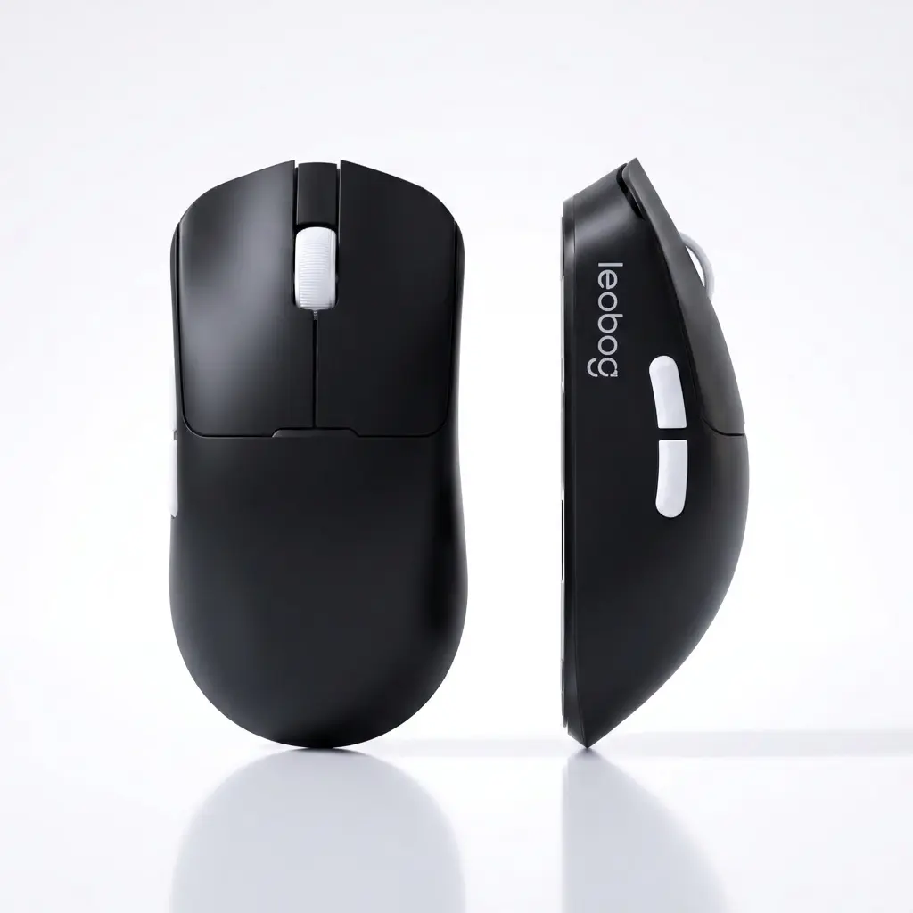 Clearance Sale – Leobog Bluetooth Silent Wireless Mouse, Ergonomic Grip, 6-Level Adjustable DPI (800/1600/2400/4800/7200/12000), 18-Month Battery Life, Ambidextrous Design, Compatible with PC, Mac, and Laptops.