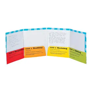 9 1/2" x 12" Writing Process Cardstock Pocket Folders - 12 Pc.