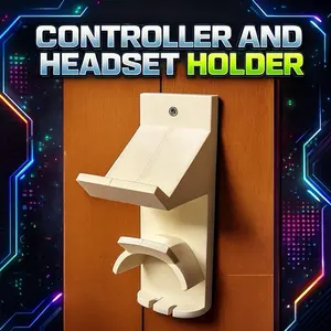 Wall-Mounted Controller & Headset Stand