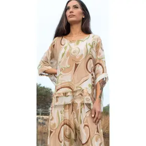 Carmelina Vortice Silk Kaftan