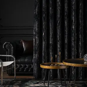 Luxury Gold Velvet Thickened High-End Blackout Window Curtain, Bedroom Living Room Balcony Decoration, Home Universal Partition Sunproof Floor-Length Drapes 1pc