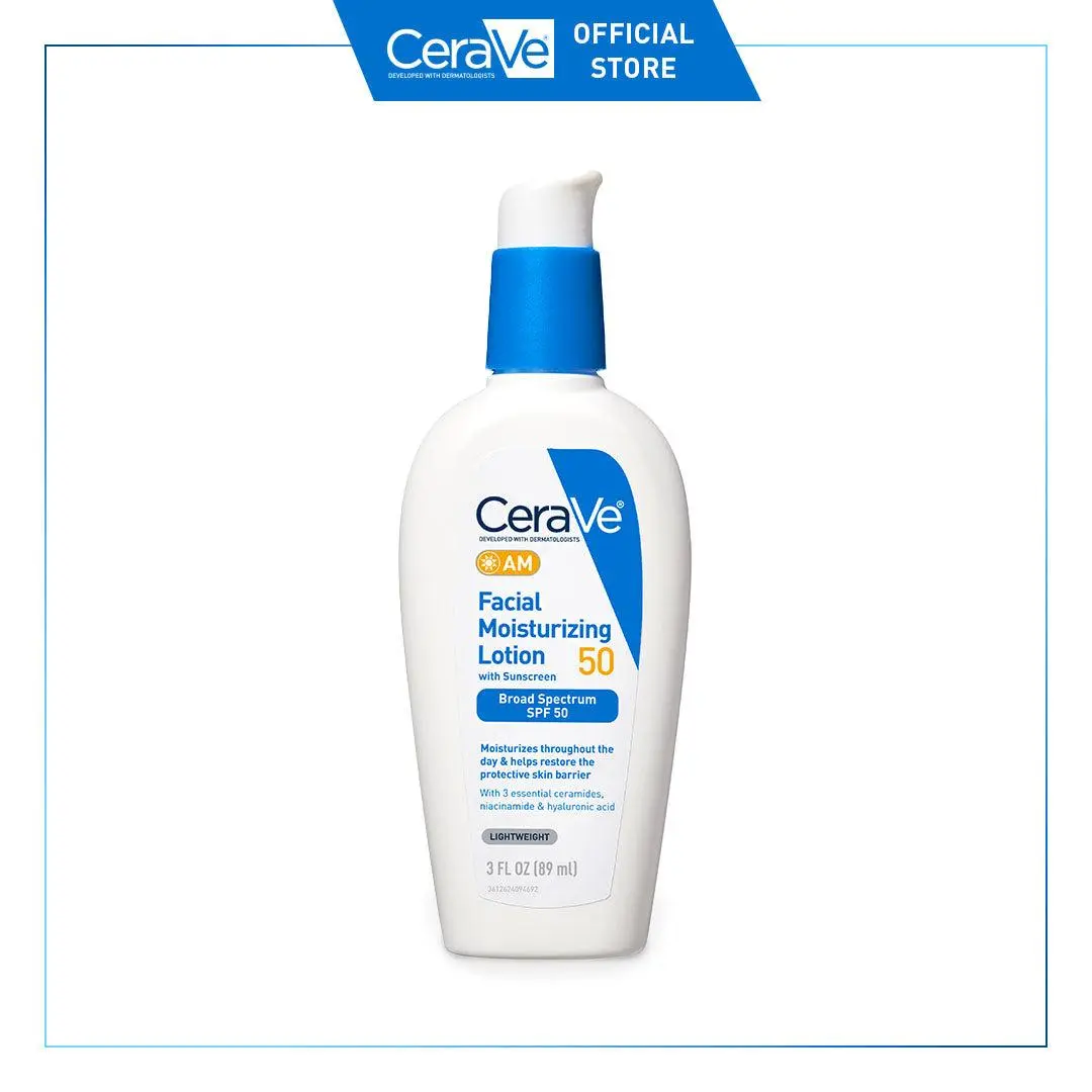 CeraVe Am Moisturizing Lotion SPF 50 | Normal to Dry Skin CeraVe Am Moisturizing Lotion SPF 50 | Normal to Dry Skin