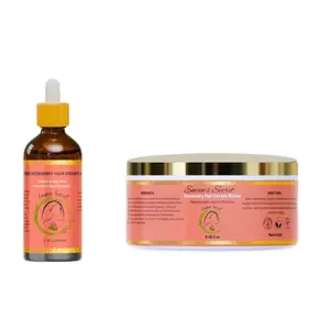 Haircare Duo - Moisture Retention & Hair Growth with Natural Ingredients - Comfort Conditioner, Moisturizer & Nourishing Cleanser - Hydrating Formula