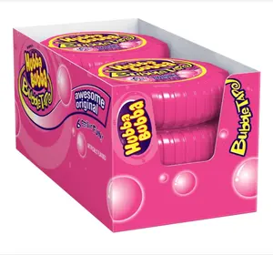 HUBBA BUBBA Bubble Gum Tape - Original Chewing Gum Bulk Pack, 2 oz, Pack of 6 Candy Bulk