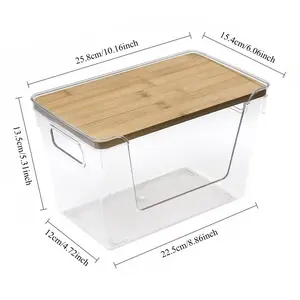 Stackable Garbage Bag Dispenser | Enlarged Transparent Plastic Kitchen Organizer Suitable for Sink Under, Laundry Room - Holds Garbage Bags and Small Items