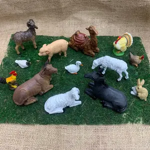 Animal set for nativity scene 3 1/2” H