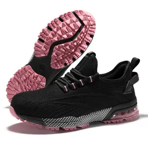 SPIEZ Women's Puncture-Proof Safety Sneakers - Air-Cushioned, Composite Toe, Round Toe Design, Ideal for Long-Standing Workers & Daily Wear