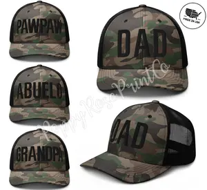 Custom Embroidered Dad Camouflage Trucker Hat | Otto Cap