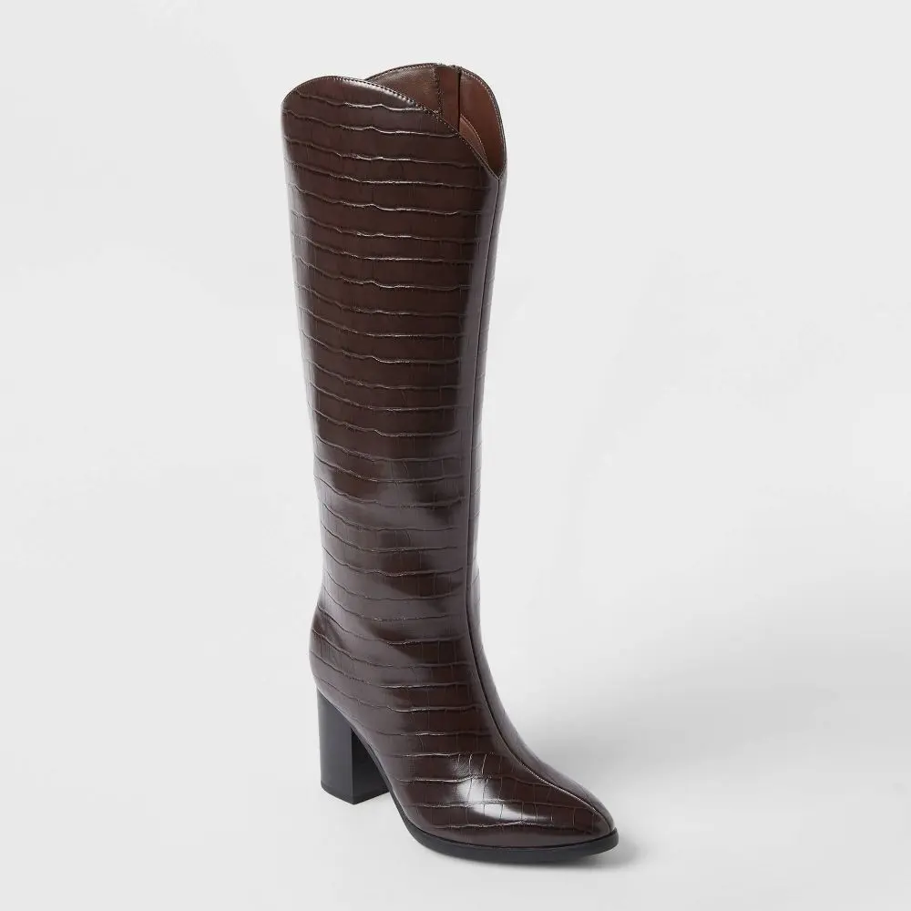Women’s Cairo Boots - Shoes with 3 in Block Heel, Polyurethane Construction, Memory Foam Insole, Comfortable Heels for Women