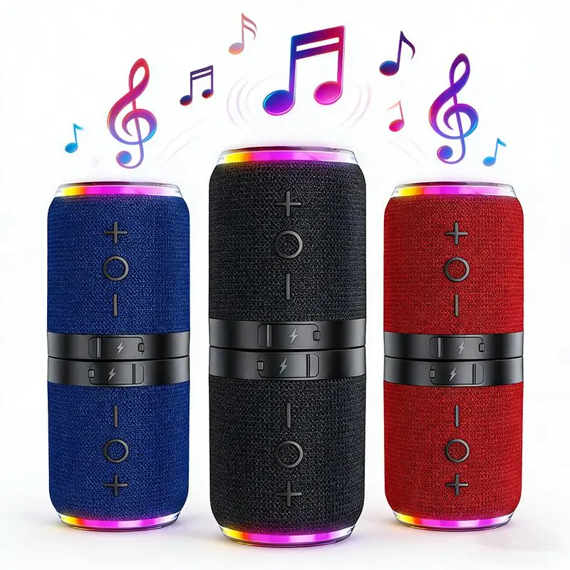 Portable Bluetooth Speaker With Subwoofer 2-In-1 Bluetooth Speaker Modern Style Bluetooth 5.4 Connection Use It While Traveling. A Must-Have For Music Lovers Who Want To Catch Up On Tv Dramas.