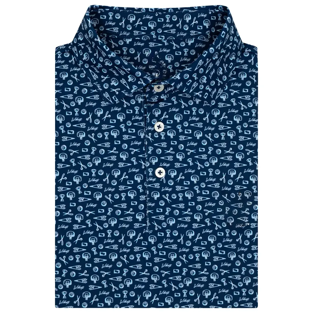 The Villanova Gameday 2.0 Men's Short Sleeve Collegiate Polo, Polo 3D Golf Unisex, Polo 3D Style Polo Unisex