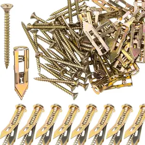120/240 PCS Self-Drilling Drywall Anchors & Screws Kit, 66 LB Heavy Load Bearing, No Pre-Drilling Required for Wall Mounting and Hanging
