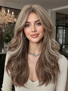 High-End Bangs Wig, High-Temperature Resistant Synthetic Material, Fashionable Look, Holiday and Daily Use, Perfect Christmas Gift Choice, Synthetic Hair Wigs, Curly Wigs