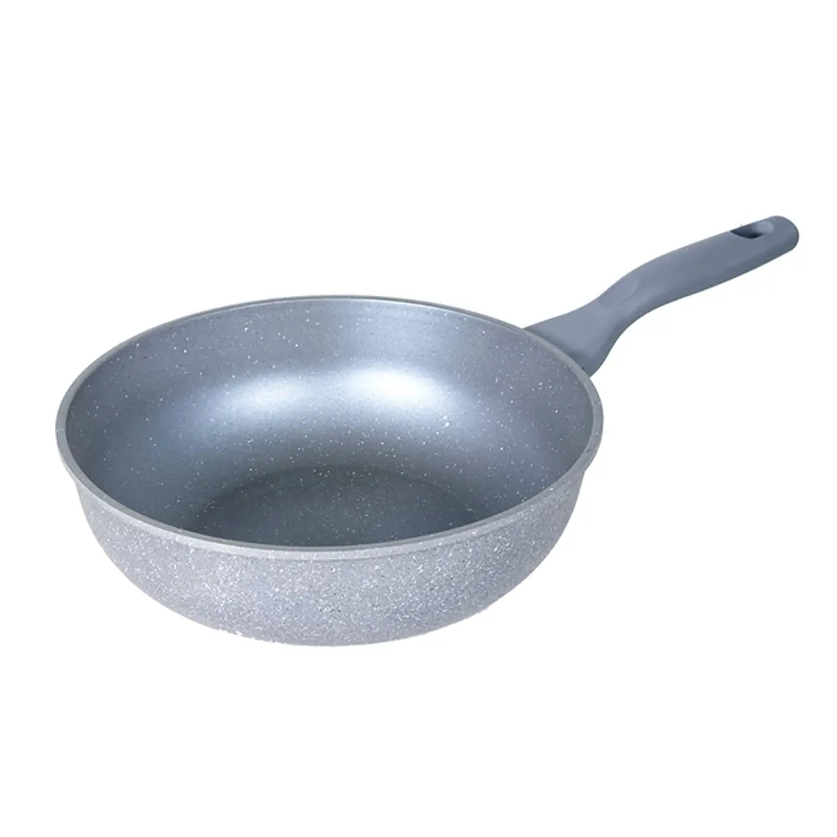 212 MAIN Tayama TMW-30MB 11.8 in. Marble Die-Cast Aluminium Nonstick Wok Pan - Sturdy Induction Cookware for Induction Stoves, Anti-Adhesive Coated Cast Aluminum Pans & Woks