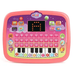 English Learning Machine for Kids, Educational Toy with LED Screen, 8 Modes Including Letters, Words, Music, Requires Aa Batteries