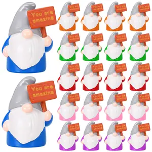 Back to School Gift Mini Gnomes Figurines 3D Gnomes Statues with Motivational Quotes Tiny Gnome Ornament Desktop Decorations Emotional Support Appreciation Gift for Coworkers Staff Friends Students Perfect for Independence Day Veterans Memorial Day