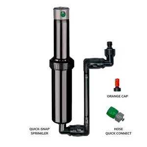 212 MAIN 5 in. Compact Quick-Snap-in Ground Burial Garden Lawn Sprinkler - Garden Accessories, Outdoor Automatic Watering Device, Quick Hose Connector, Adjustable Nozzles, Rotates 40°–360°
