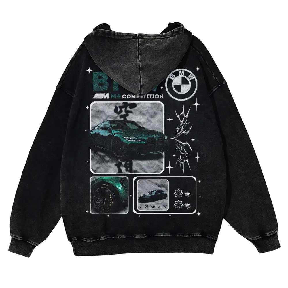 380g Autumn Hoodie M4 Competition Unisex Fit Vintage Washed Hoodie B M W Oversized Streetwear, Soft Oversized Fit, good graphic hoodies, Streetwear graphic Hoodies, Vintage style, Racing Style, Race Day, Car Meet, Gift for Boyfriend, Men's gifts