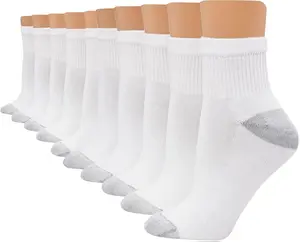 Hanes Women’s Ankle Socks, Soft Moisture-Wicking Cotton Blend, Value Pack of 10 or 14 Pairs