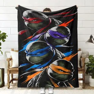 Ninja Turtle Flannel Blanket, Ultra Soft Comfortable, Ideal Gift, Home Decor, Sofa Bed Cover, Fan Collection  Christmas gift Dream Weave Home
