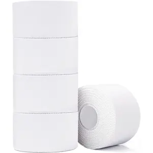 Athletic Tape,5 Pack White Sports Tape,Very Strong No Sticky Residue Wrist Ankle Tape for Gymnastics Boxing Lacrosse Climbing Hockey Bat Injuries Medical (1.5 Inches)