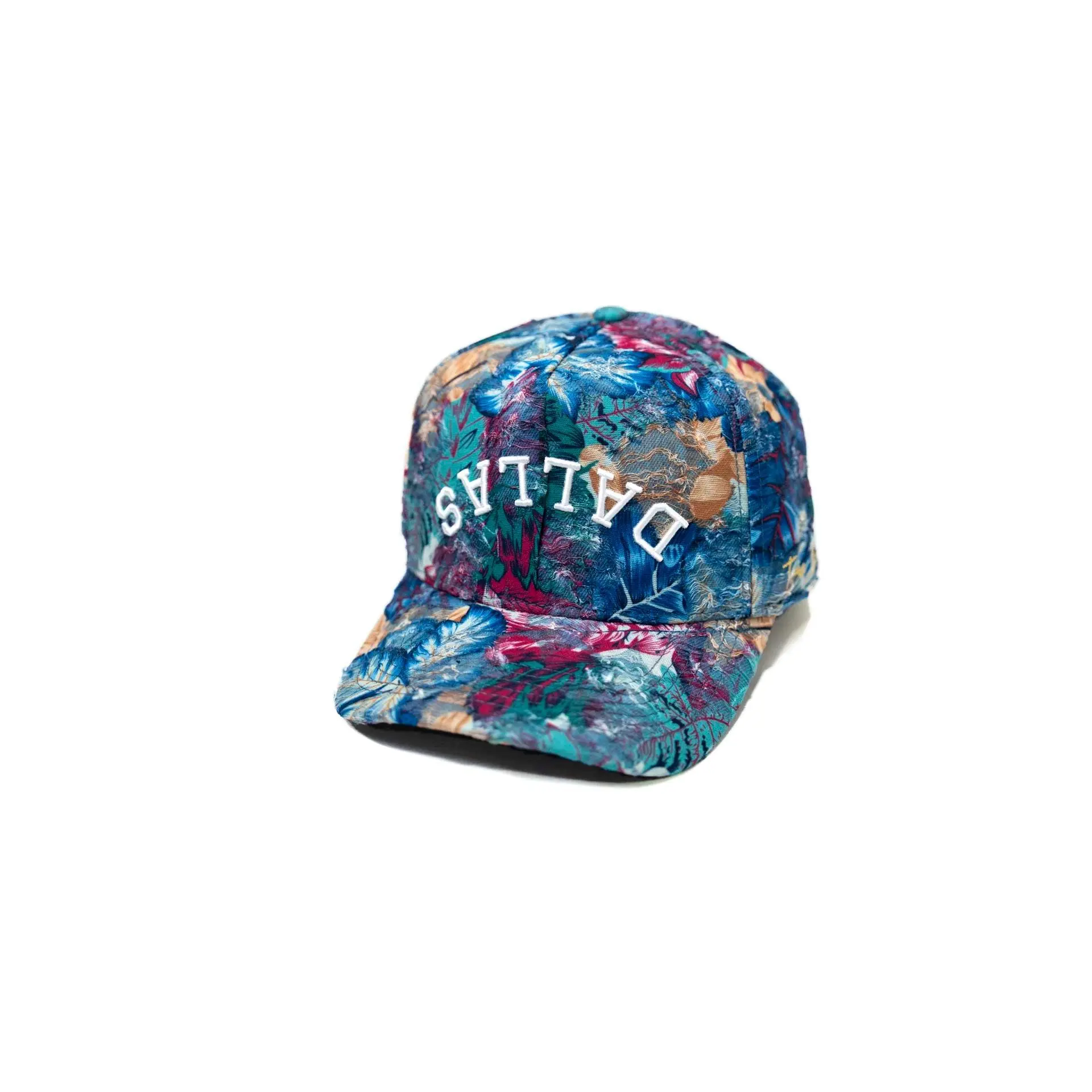 Floral distressed denim - MULTI-COLORED FLORAL